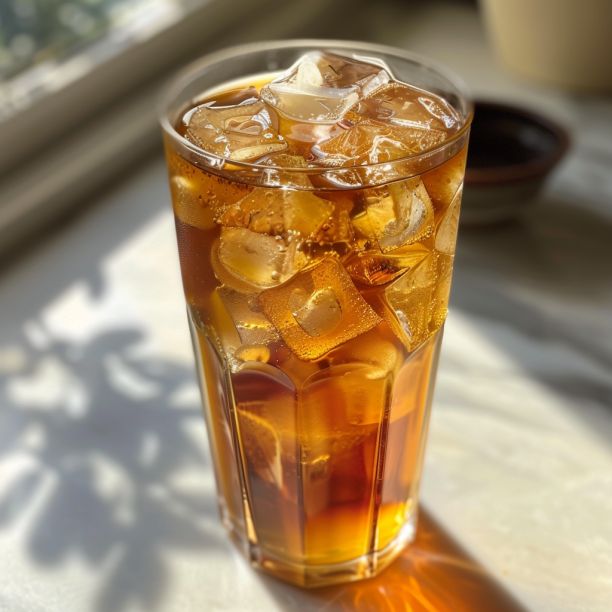 Iced tea in sunlight