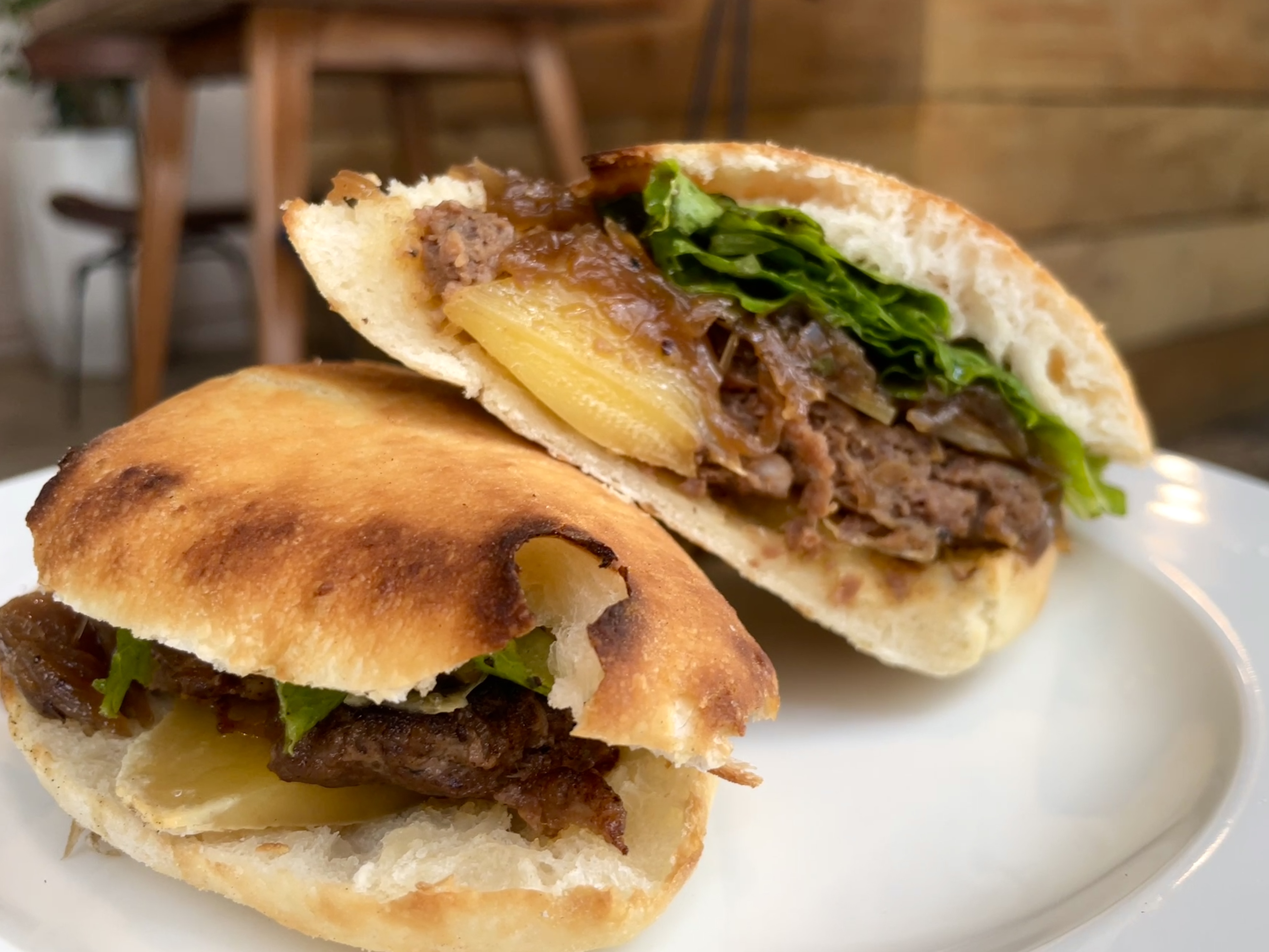 Kathmandu Patty Melt sandwich